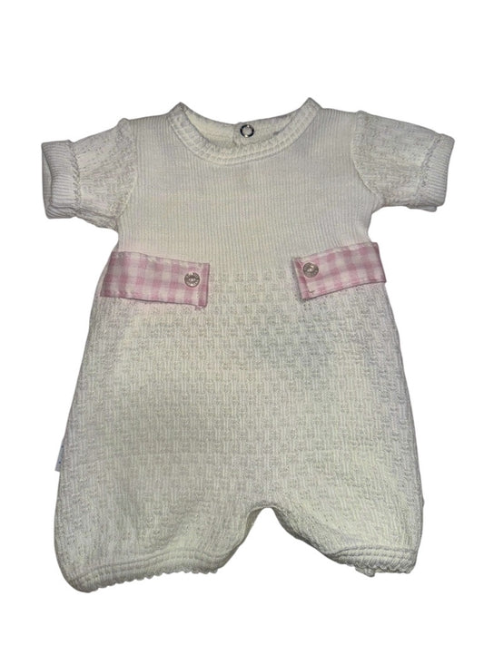 Paty Pink Gingham Tab Bubble