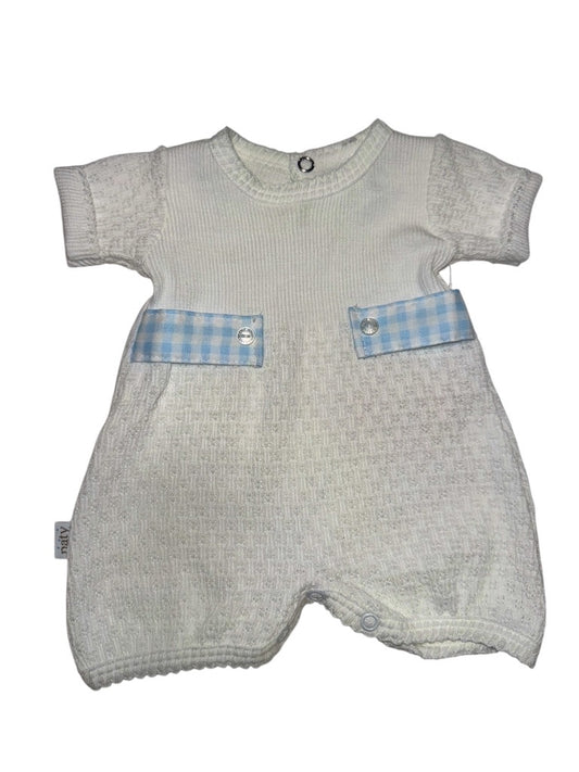 Paty Blue Gingham Tab Bubble