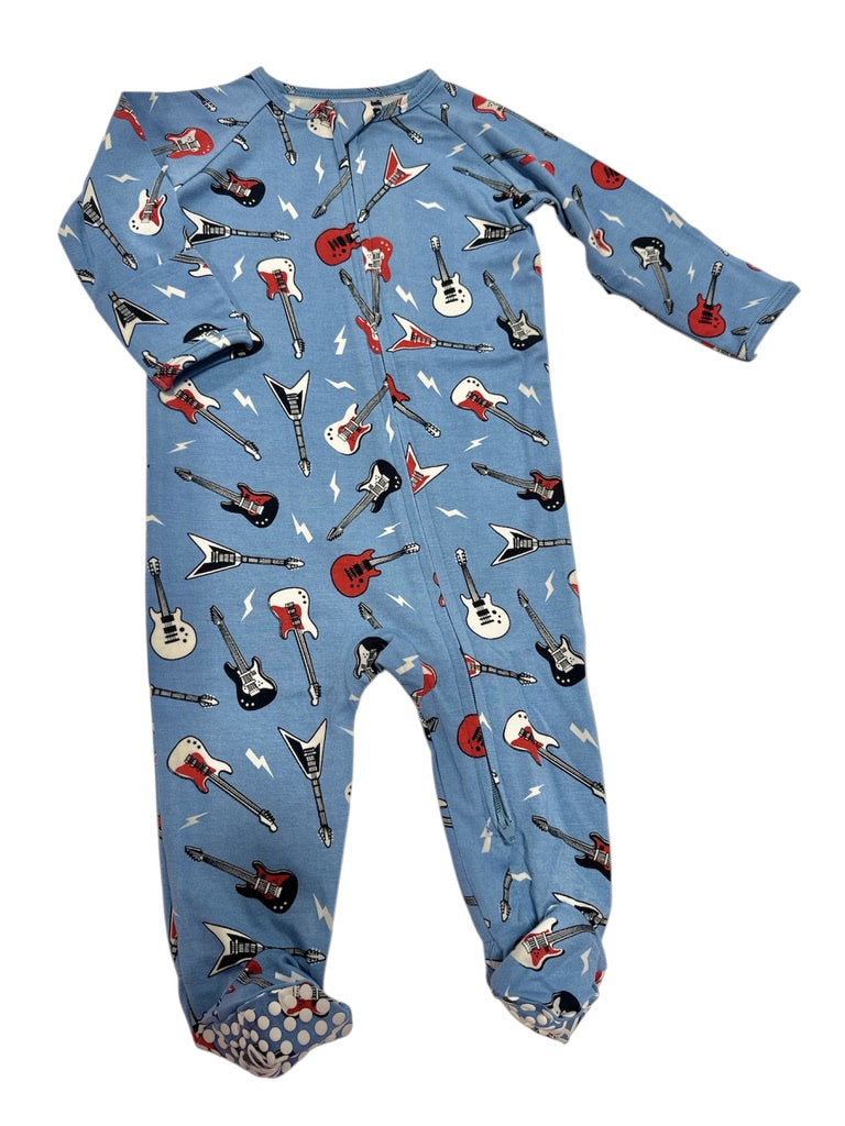 Electric Guitars Rockstar Zipper Footie