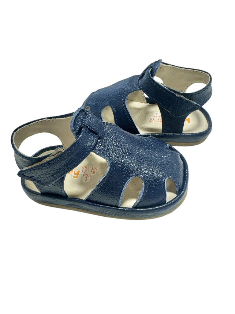 Navy Balila Leather Sandal
