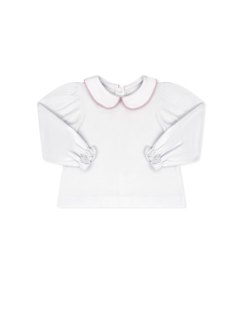 LS Better Together Blouse LS Legacy White, Princeton Pink Corduroy