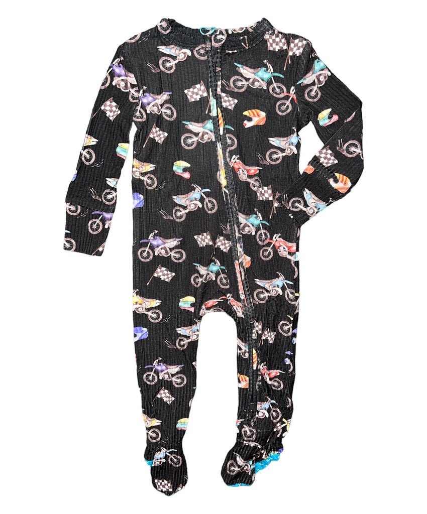 Posh Peanut Supermini Footie Zippered One Piece