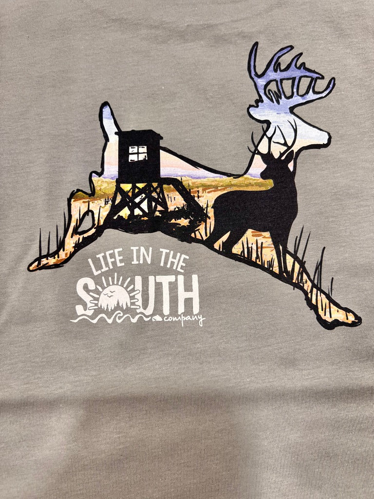 Running Buck Grey Tee