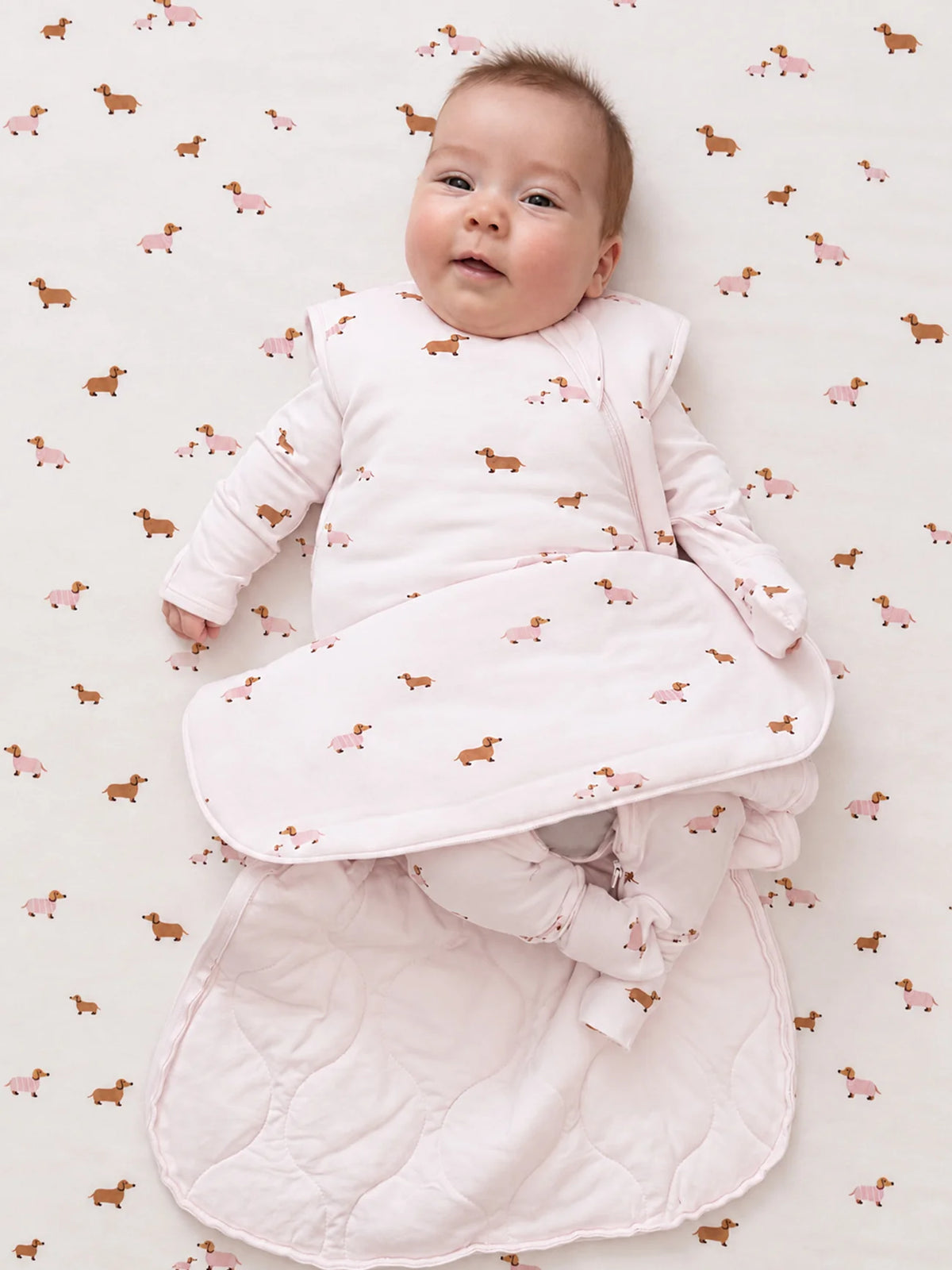 Gunamuna Swaddle Sleep Sack - Girldog
