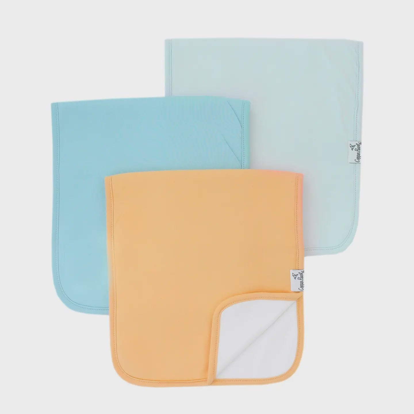 Copper Pearl Premium Burp Cloths - Bennie