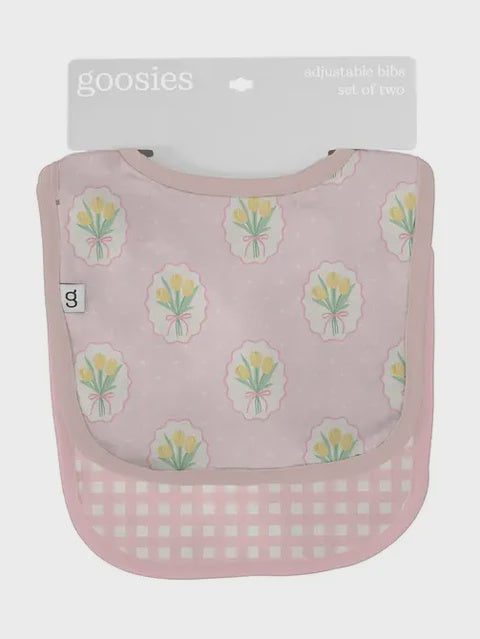 Goosies Bib Set - Fancy Tulips