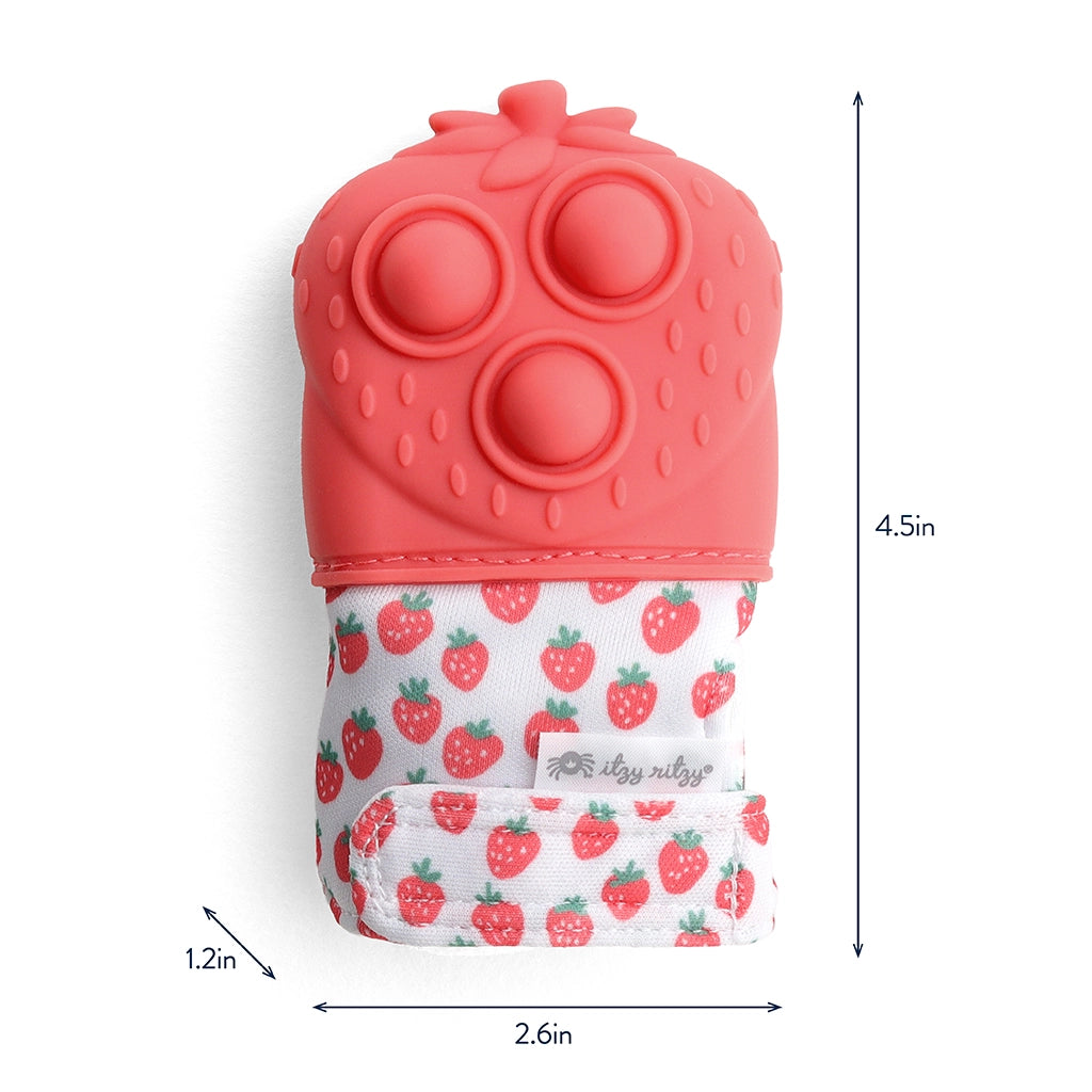Itzy Ritzy Mitt Pop - Strawberry