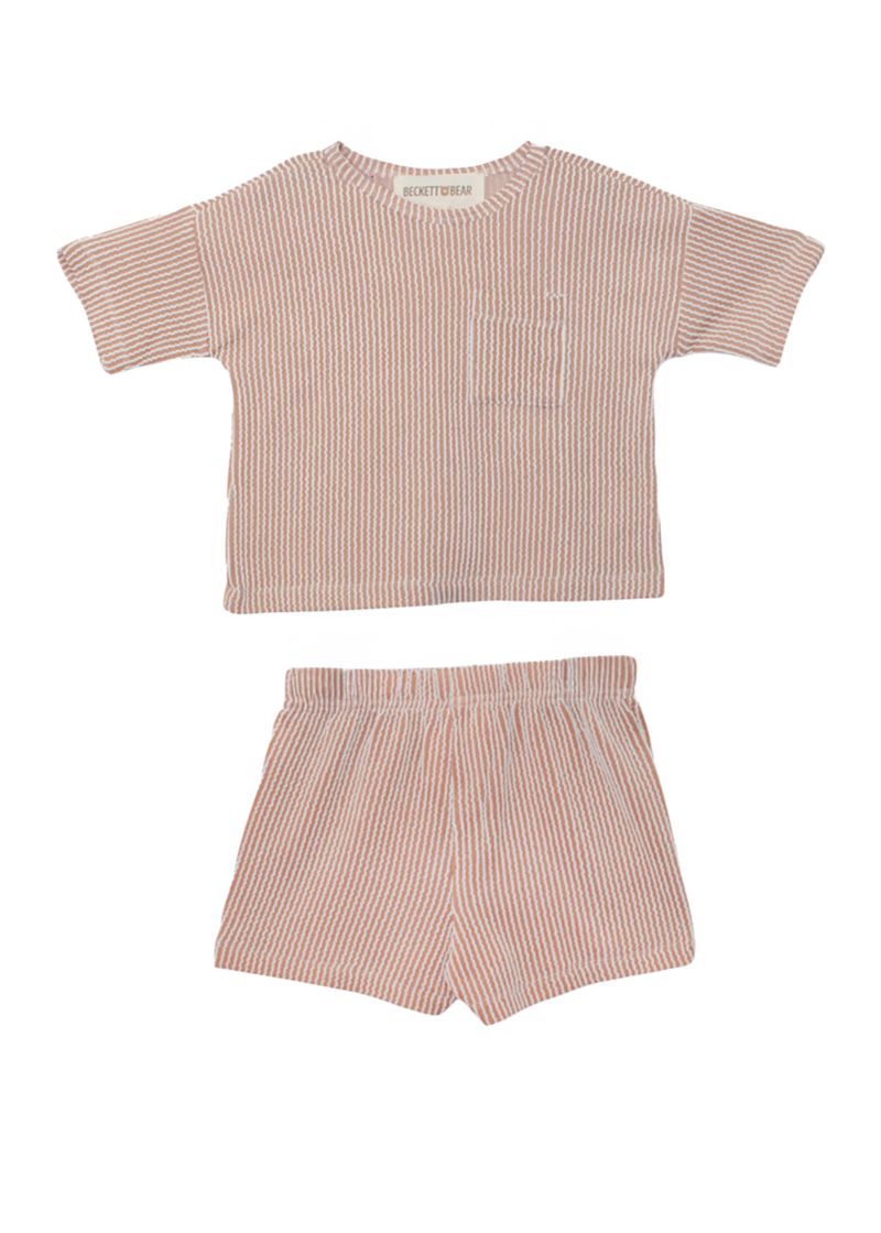 Beckett & Bear Ribbed 2 pc Short Set