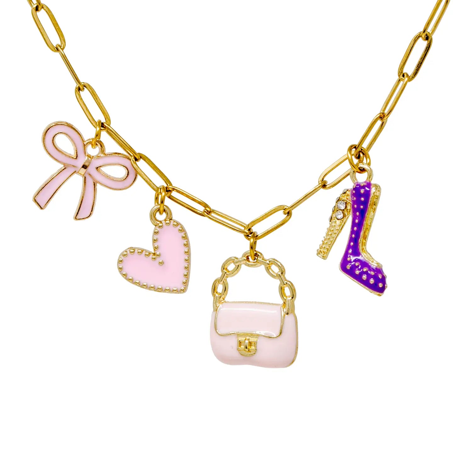 Fashion Multi Charm Necklace