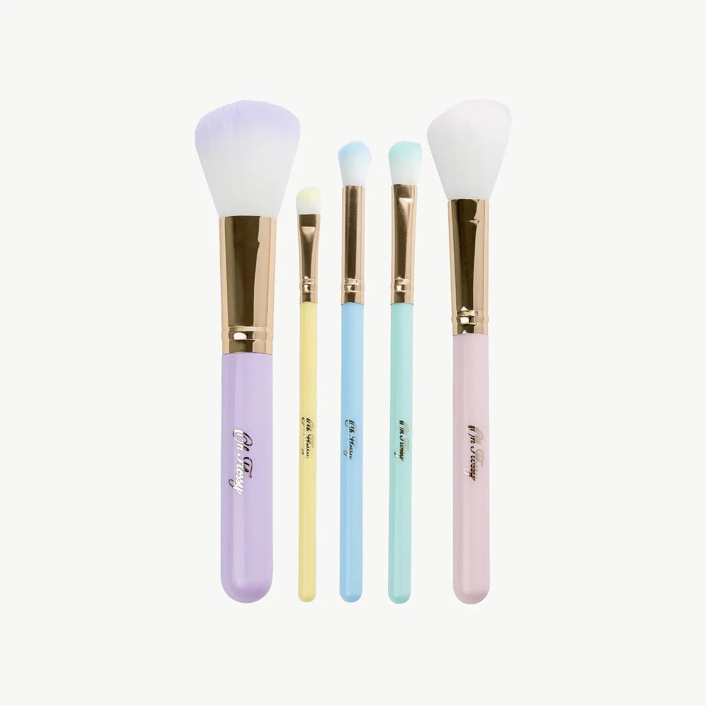 Oh Flossy 5 Pc Rainbow Makeup Brush Set