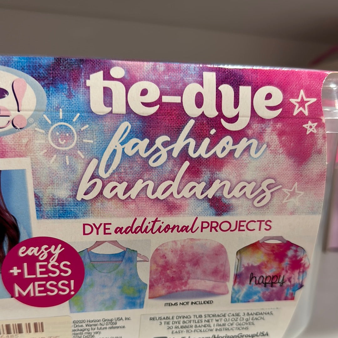 REUSABLE DYEING TUB TIE DYE BANDANA KIT