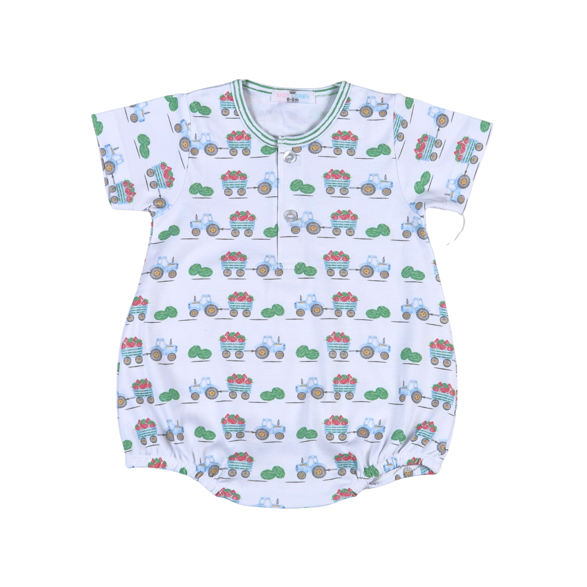Baby Loren Tractors and Melons Bubble - Boys