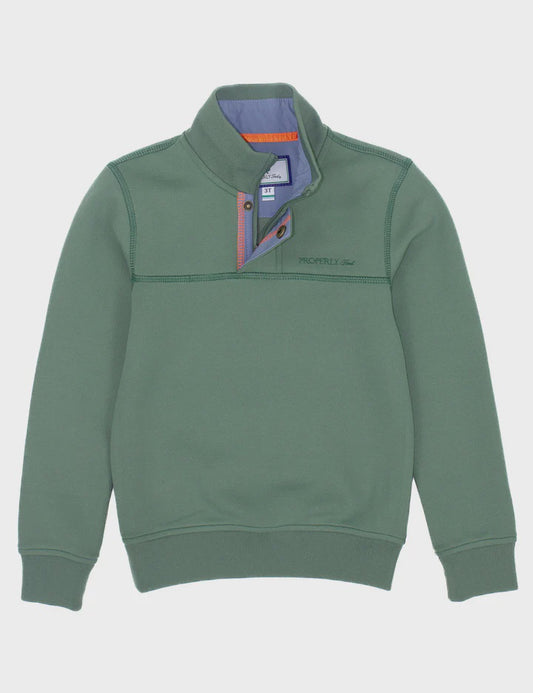 Properly Tied Kennedy Pullover -  Olive