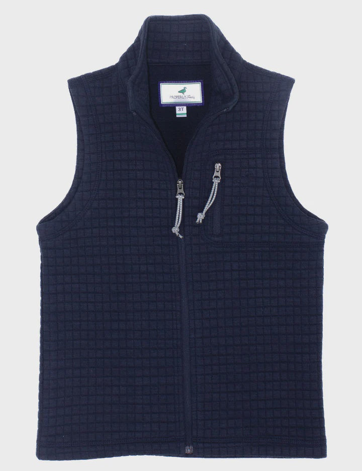 Properly Tied Boys Delta Vest - Navy