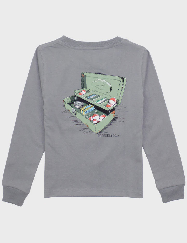 PT Boys Tackle Box L/S Battleship Grey