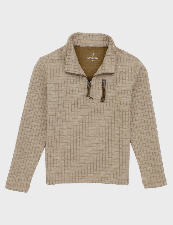 Properly Tied Boys Delta Pullover - White Oak