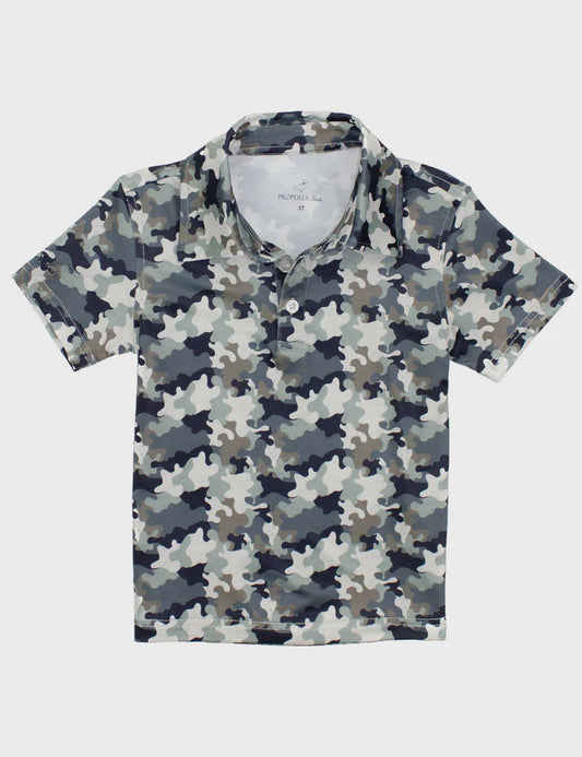 Properly Tied Inlet Polo Delta Backwater Camo