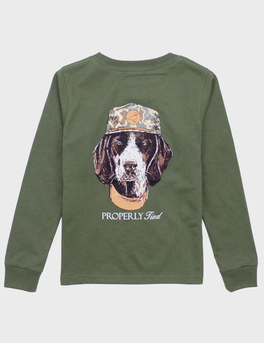 Properly Tied Man's Best Friend L/S Olive Green
