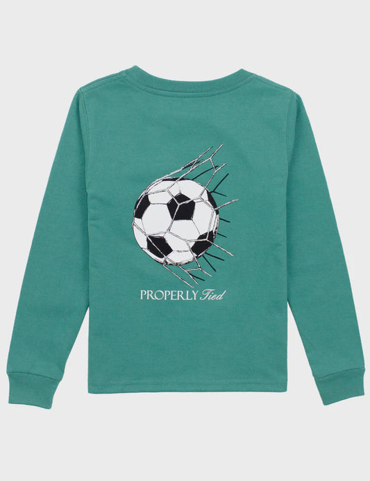 Properly Tied Goal L/S Teal