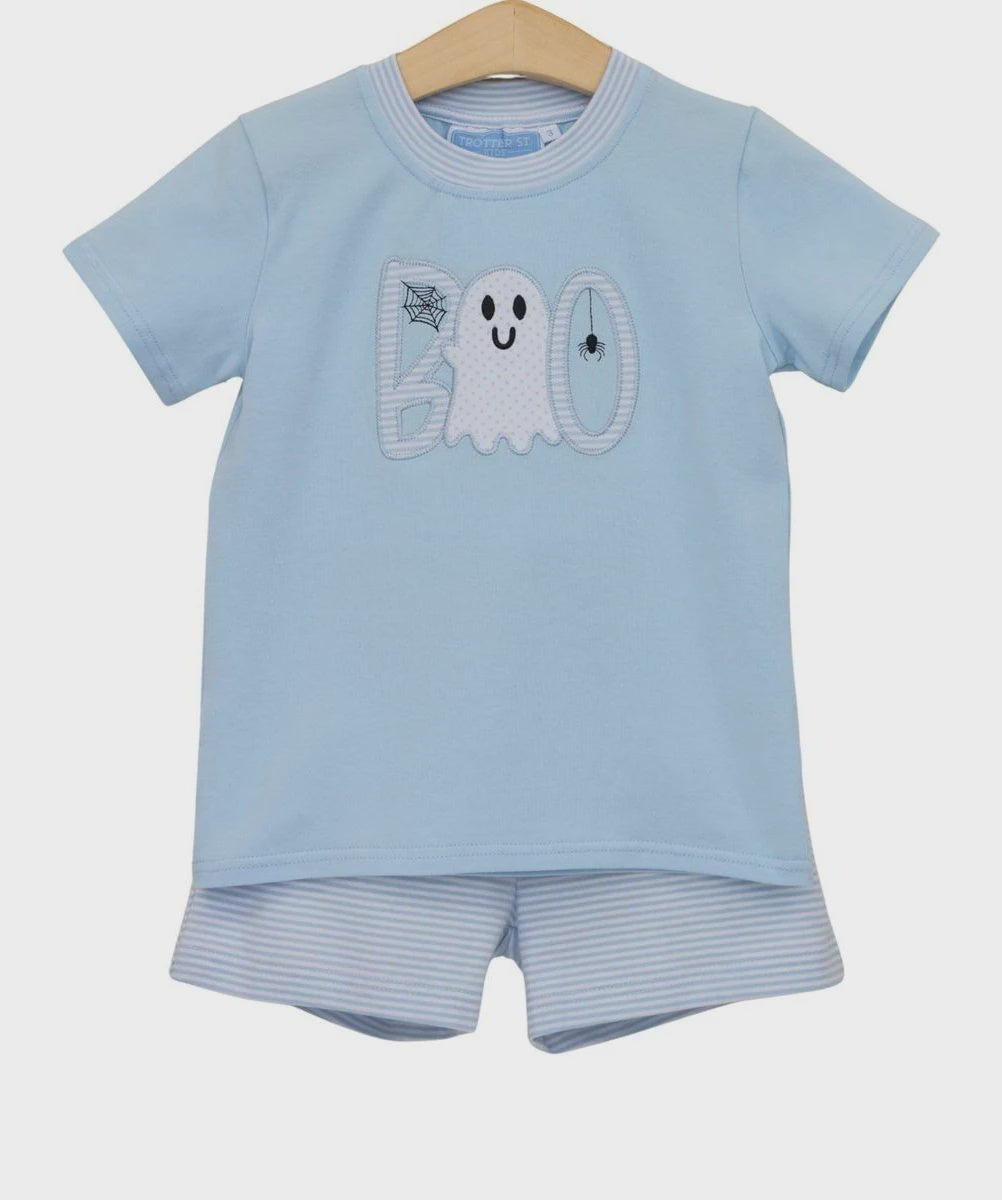 Trotter Street Kids Boo Short Set - Boys