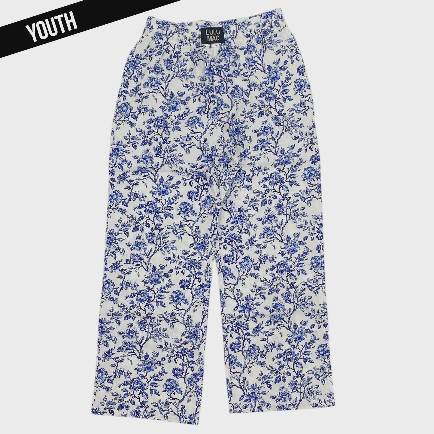 LuLu Mac Youth Blue Floral Pants
