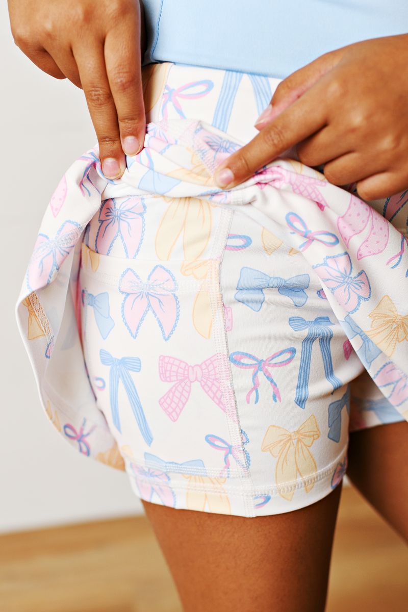 Swoon Baby Spring Bows Tennis Skirt