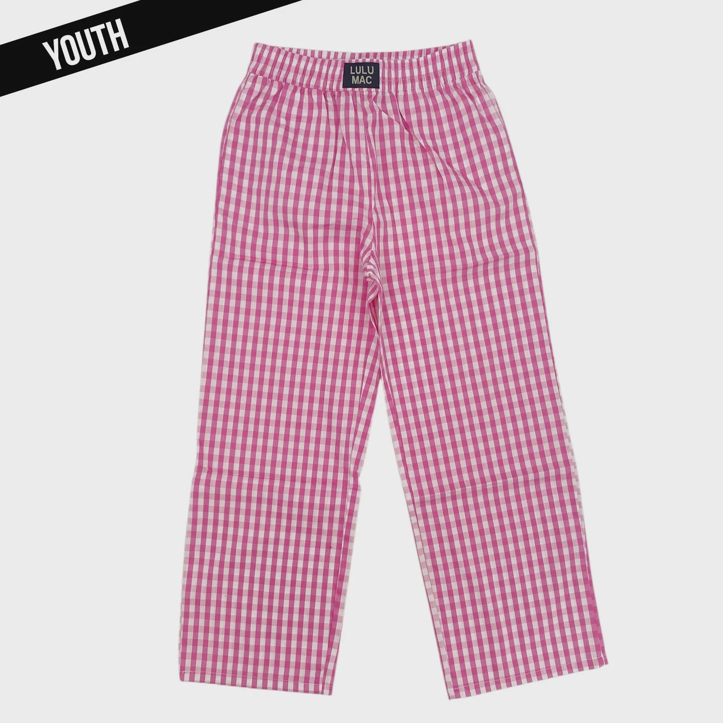 Lulu Mac Youth Pink Gingham Pants