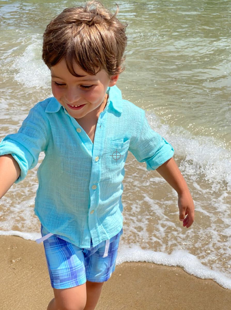 Aqua Merchant Long Sleeved Shirt