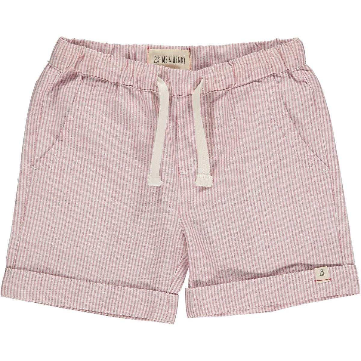 Red Stripe Marina Turn Up Shorts