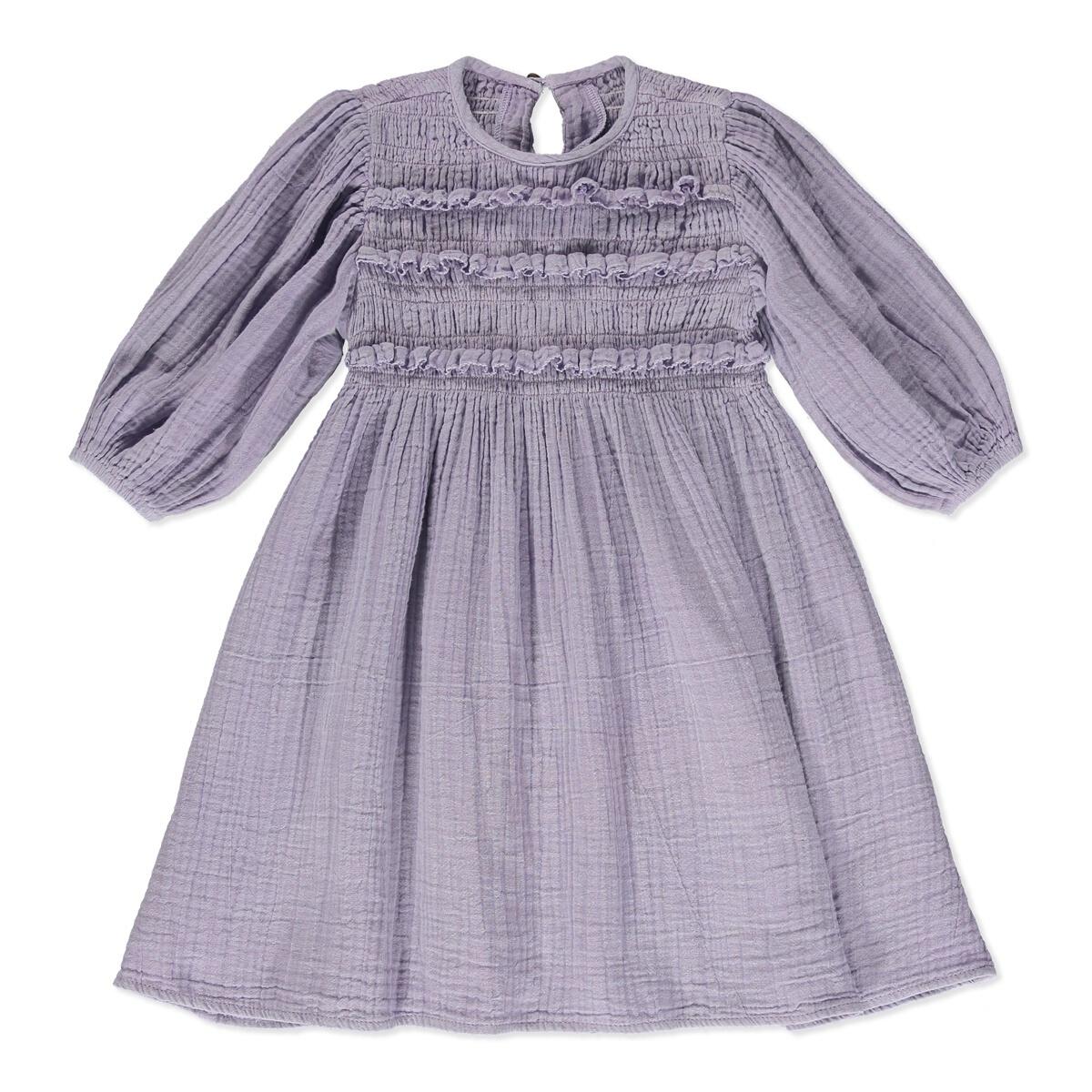 Inverness Shirred Peasant Dress