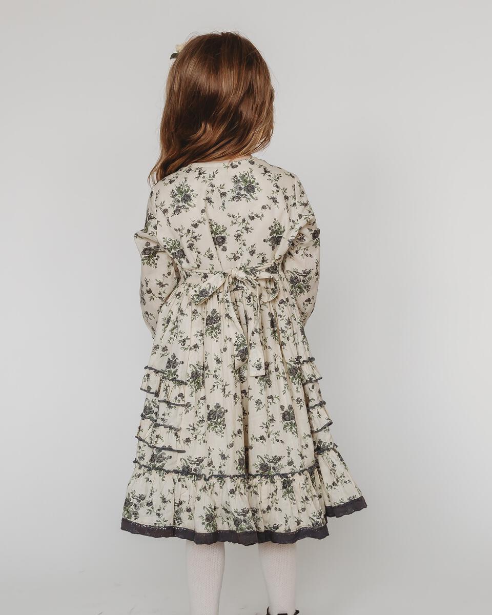 Ruffled Printed Dress