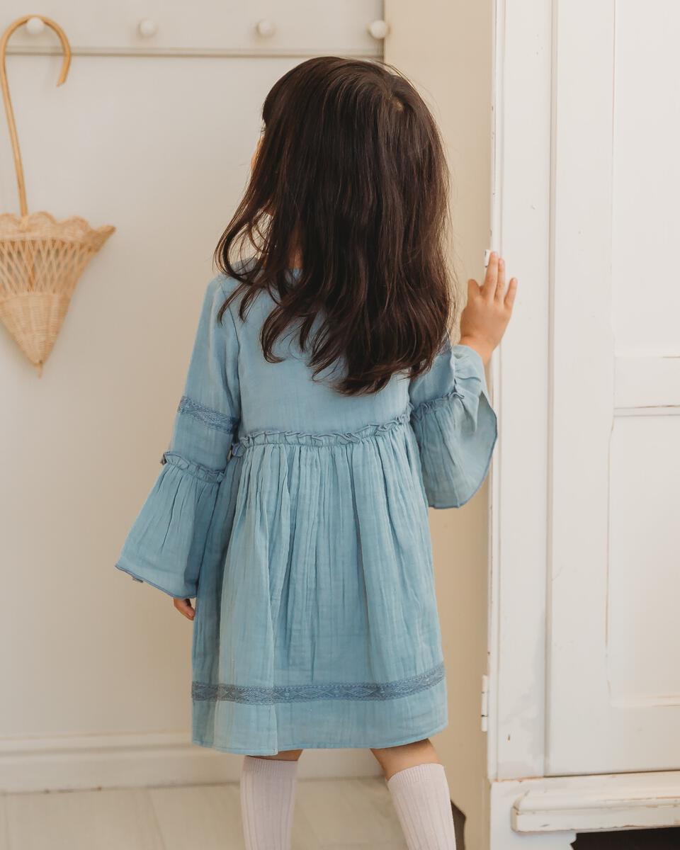 Pale Blue Muslin Dress