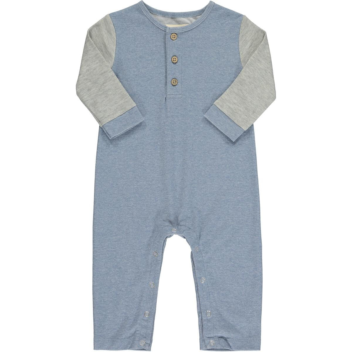 ESTILL Raglan Romper Blue