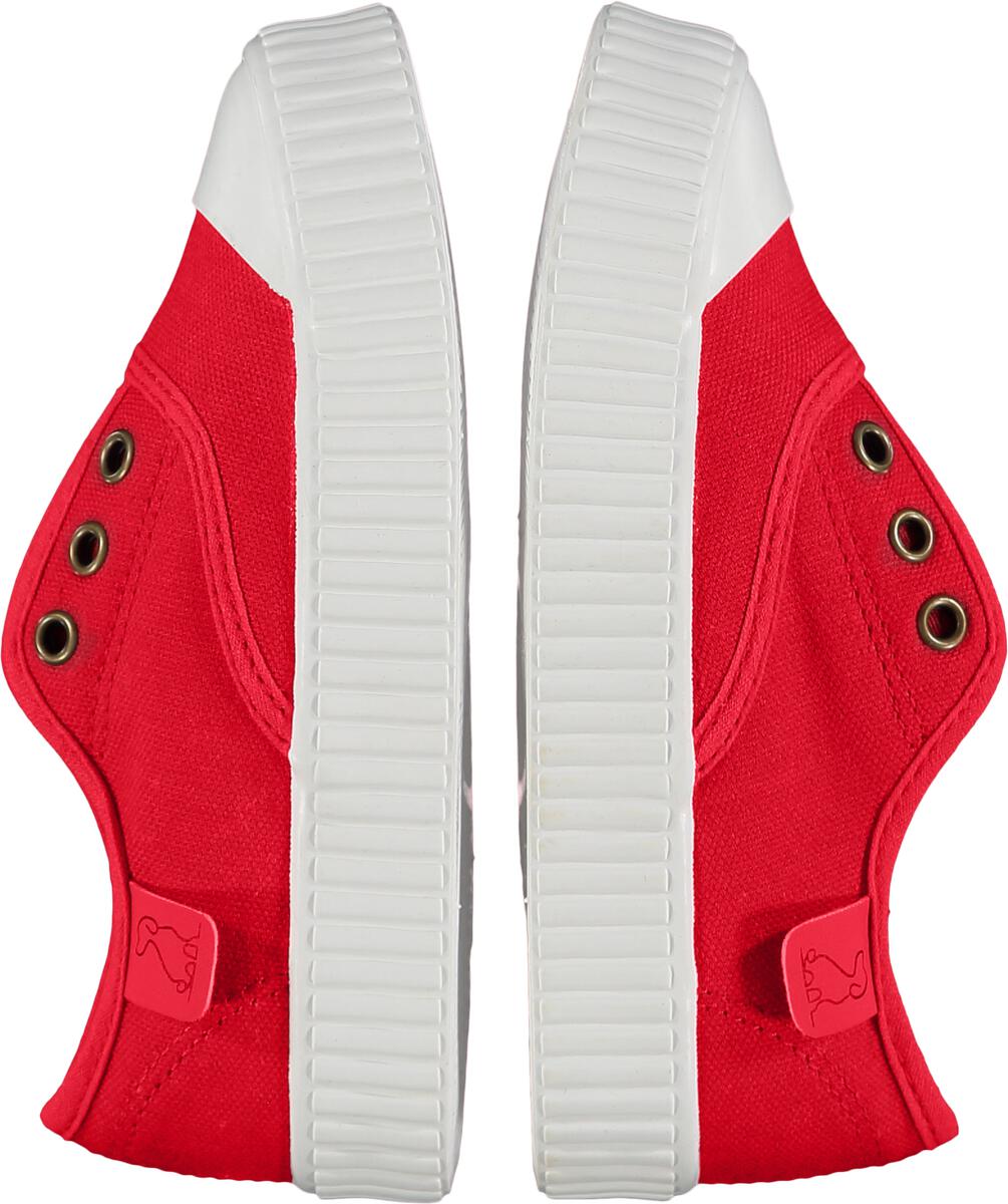 Red Montauk Canvas Plimsoll Shoe