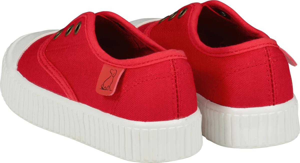 Red Montauk Canvas Plimsoll Shoe