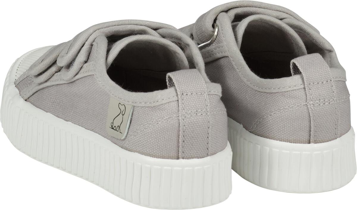 Grey Brewster Double Velcro Canvas Shoe
