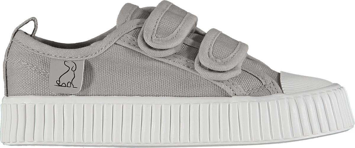 Grey Brewster Double Velcro Canvas Shoe
