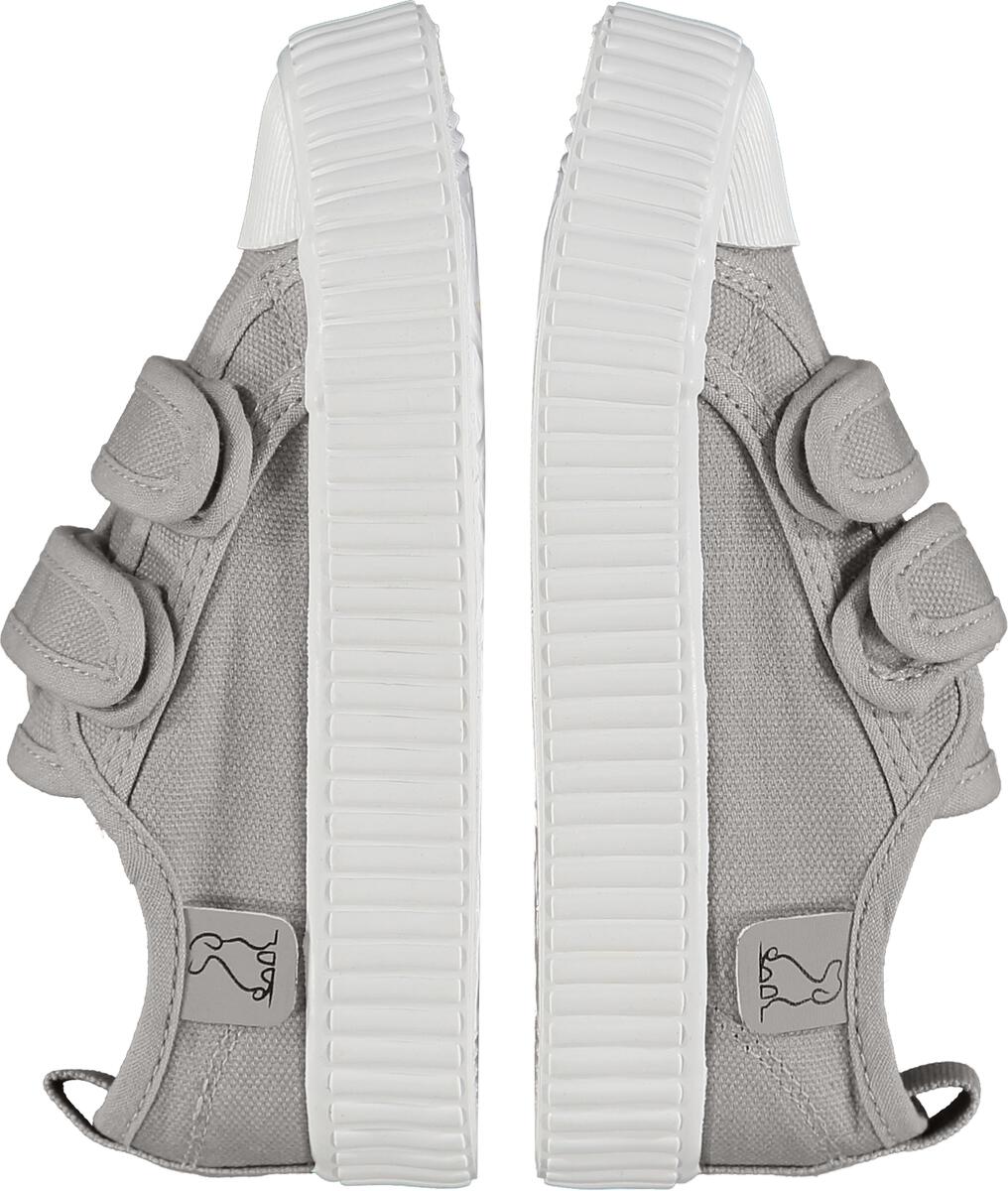 Grey Brewster Double Velcro Canvas Shoe