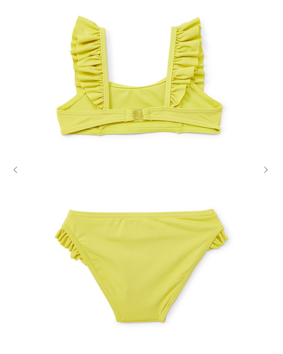 Yellow Ruffled Bikini