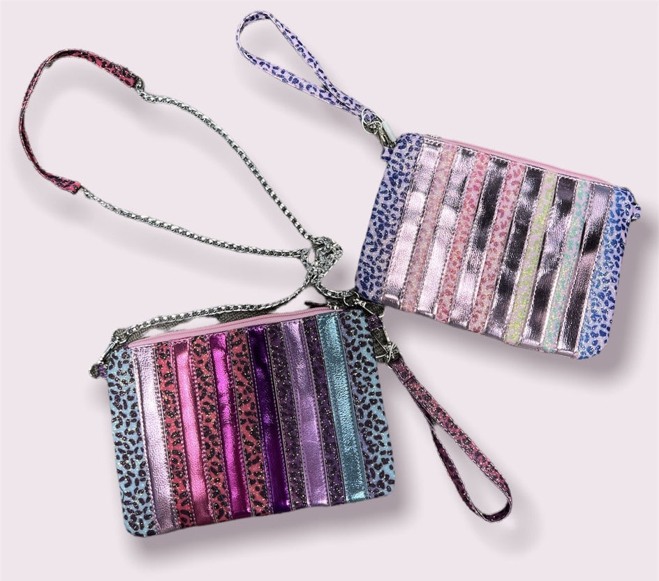 Leopard Stripe Crossbody