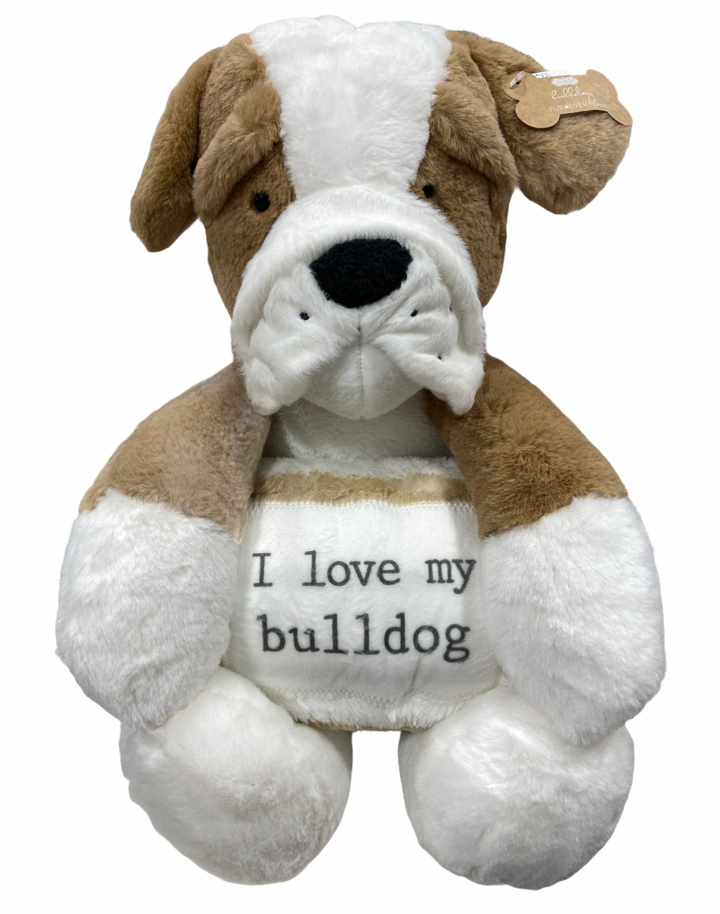 BULLDOG PLUSH WITH BLANKET