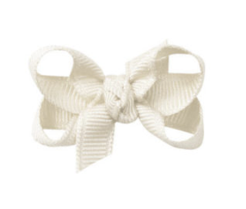 1.5'' Infant Bow Antique White