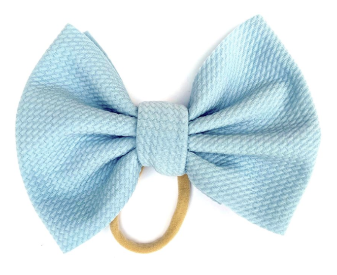 Light Blue 6'' Bella Bow