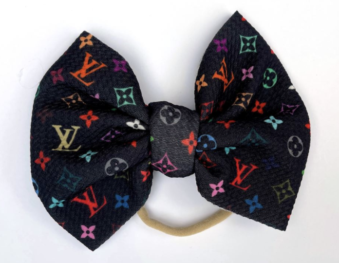 Black Designer Inspired 6'' Bella Bow