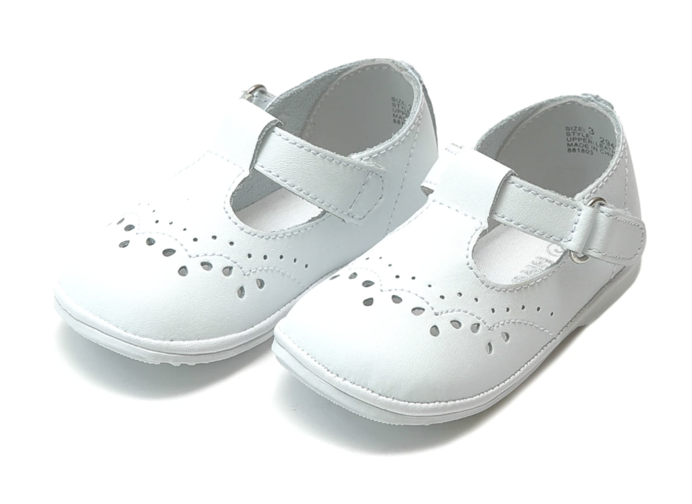 BIRDIE WHITE T-STRAP MARYJANE