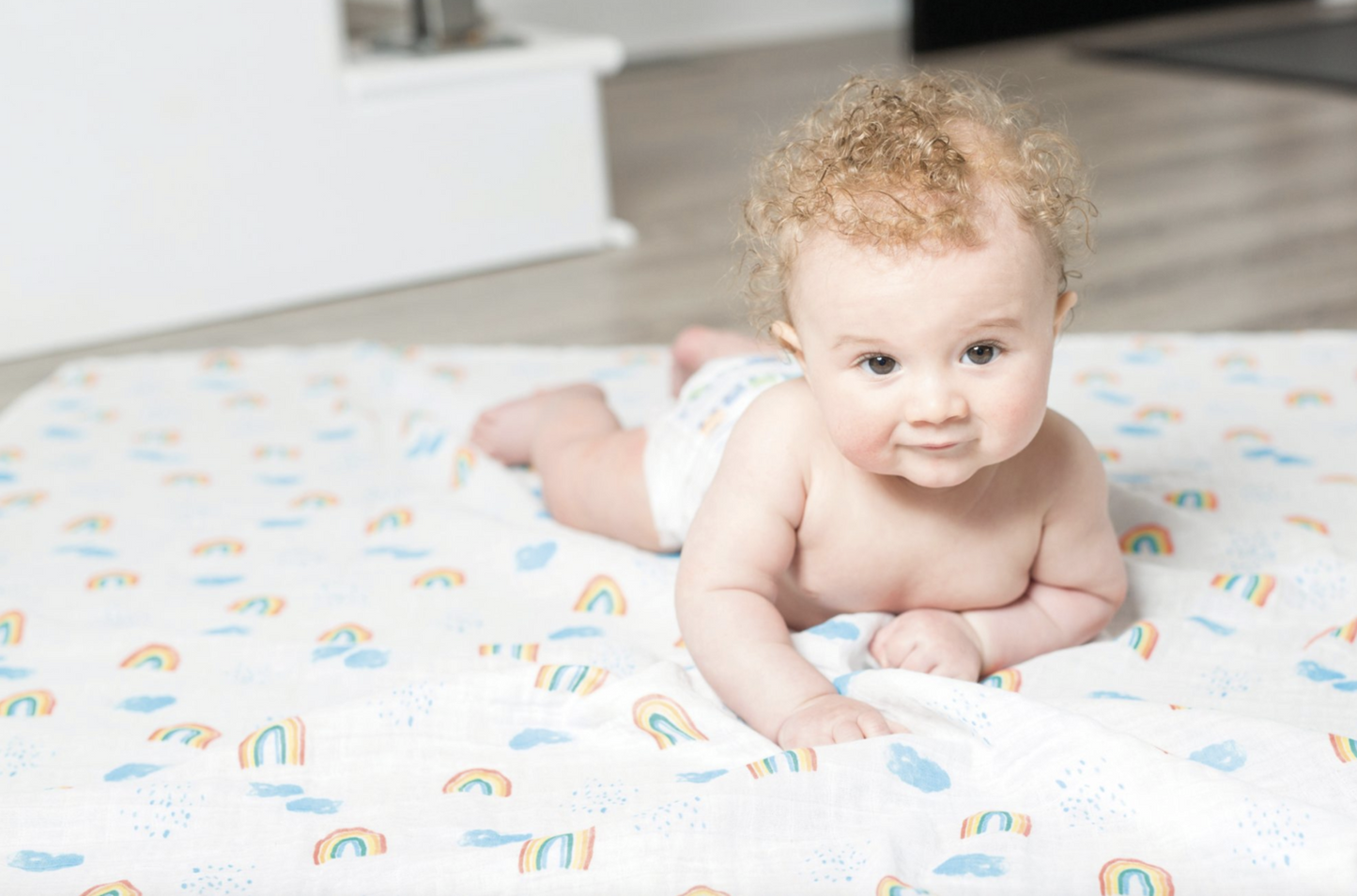 Rainbow Sky Cotton Blanket