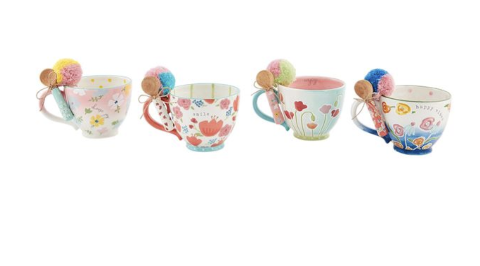 Enjoy Floral Mug Set