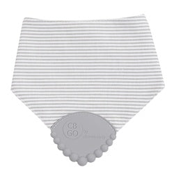 Drool Bib Grey Stripe