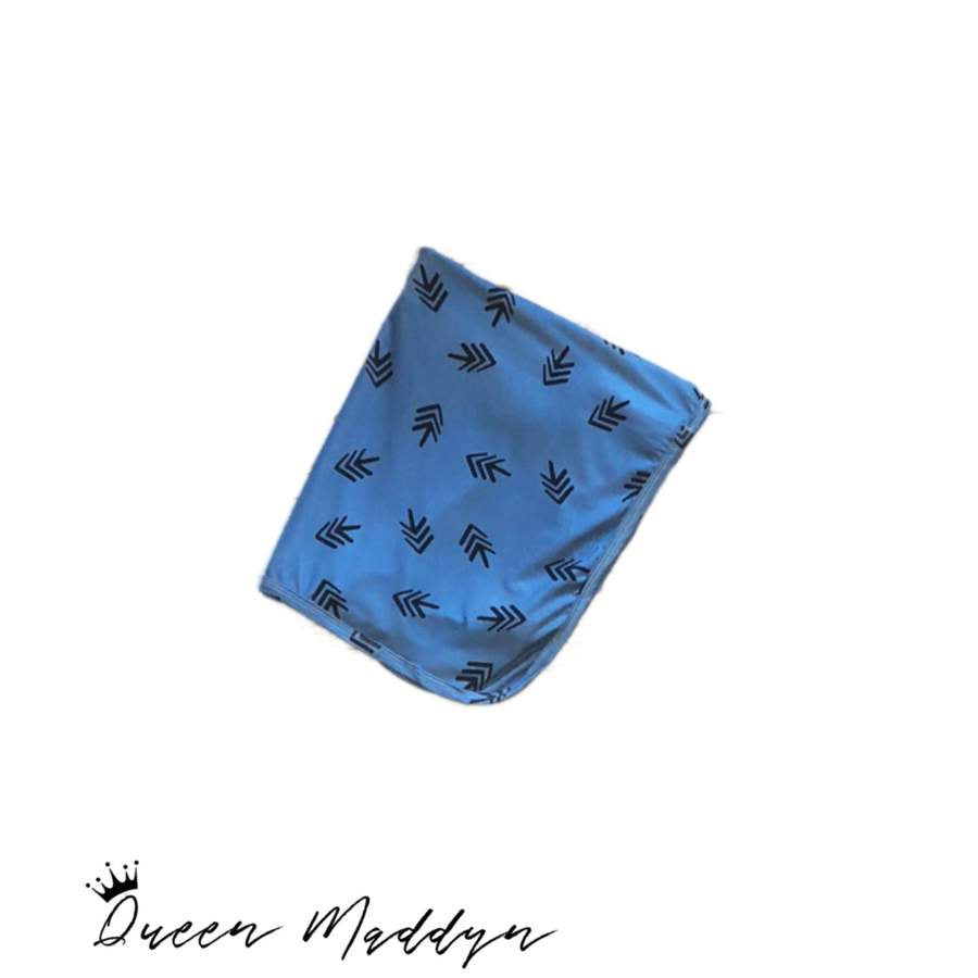 Blue Arrow Stretchy Swaddle