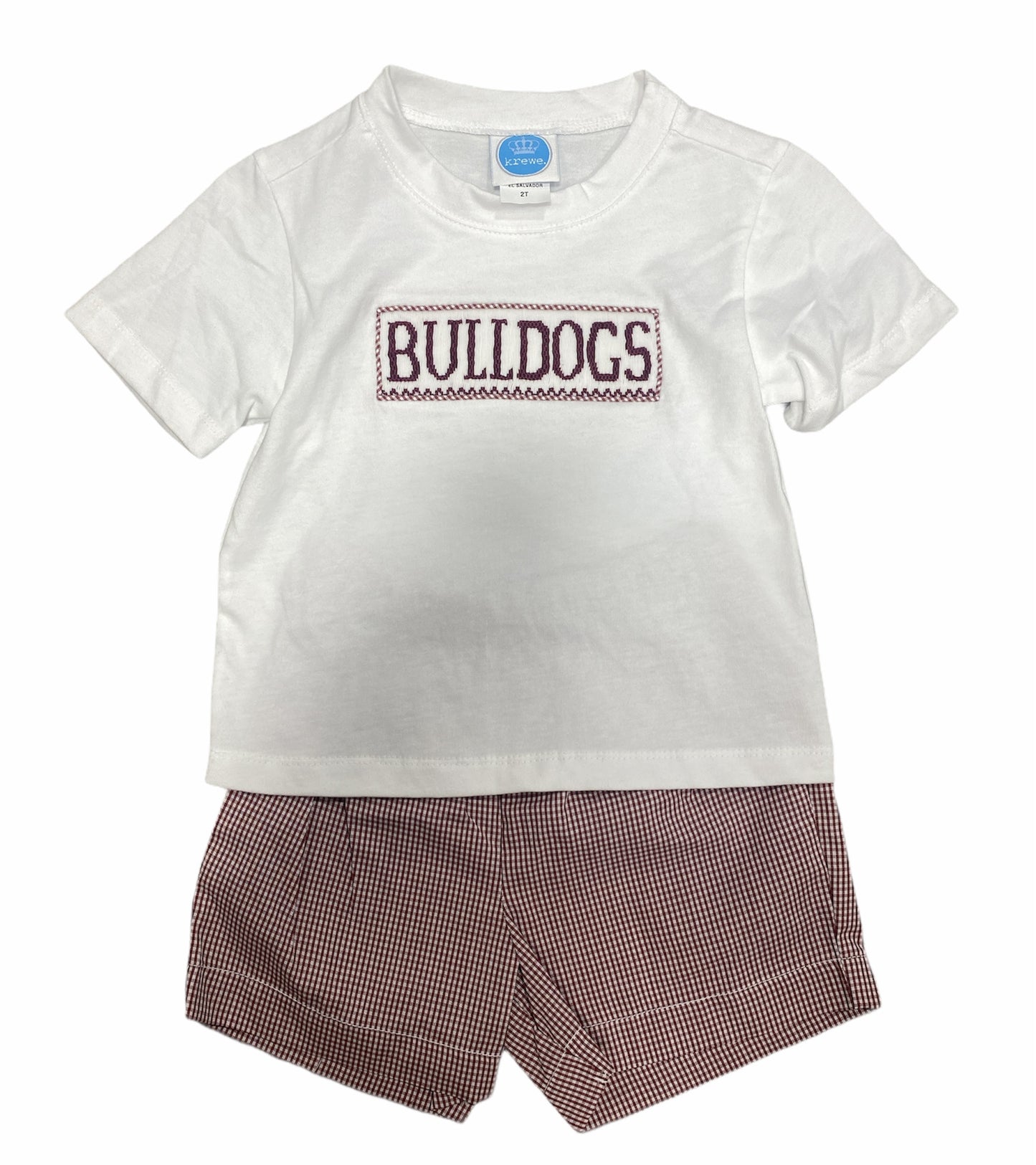 Smocked Bulldogs Boys Shortset